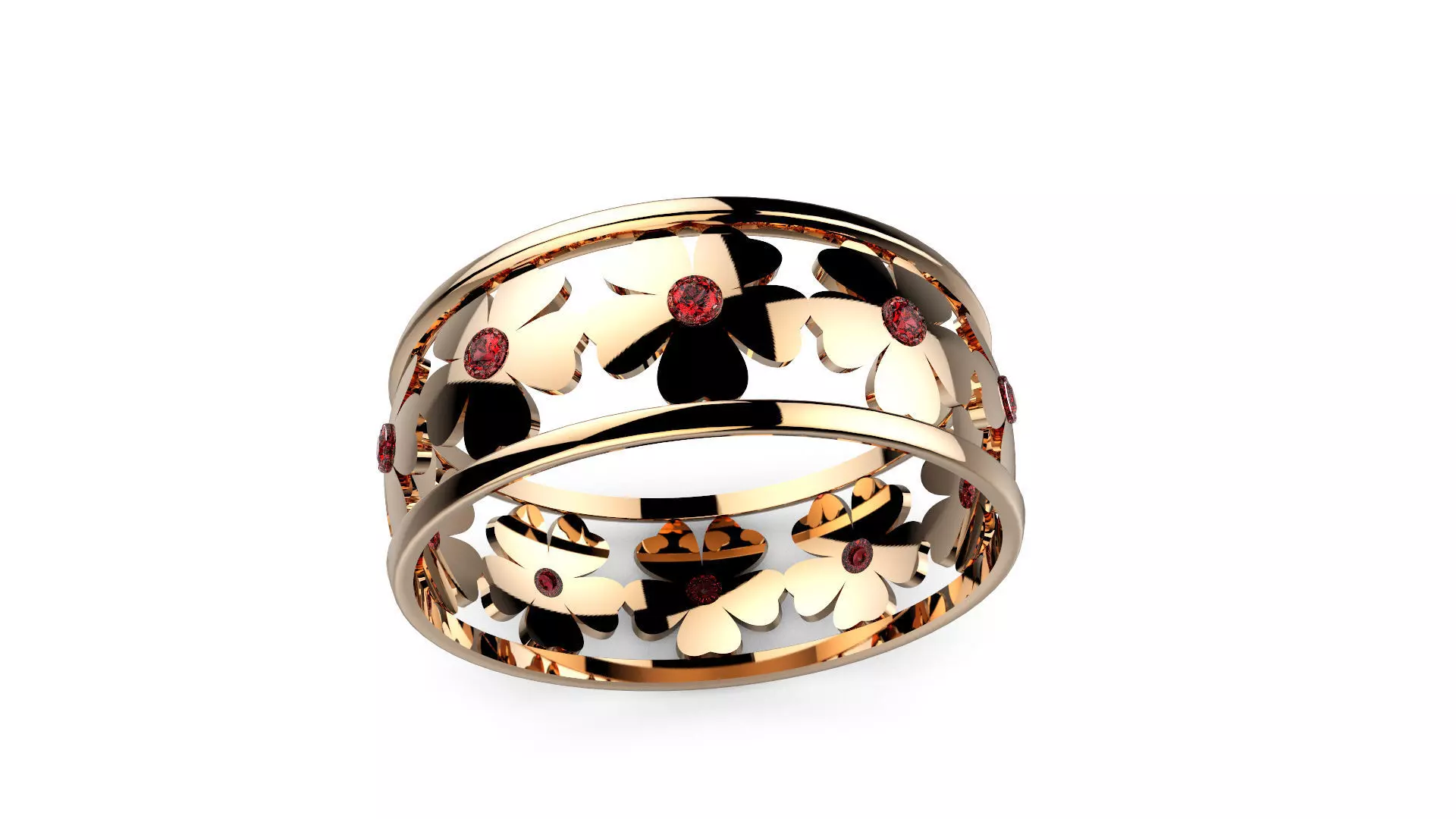 flower rings Free 3D model