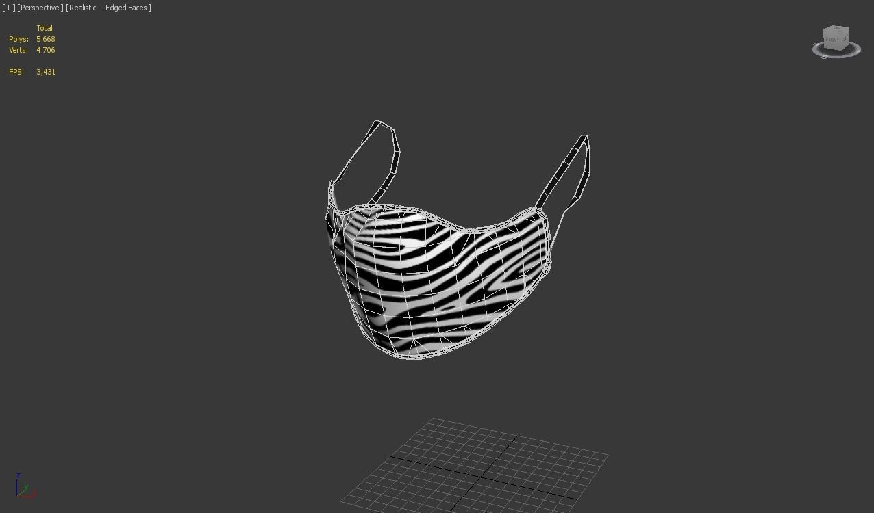 3d protection mask 3D model_9