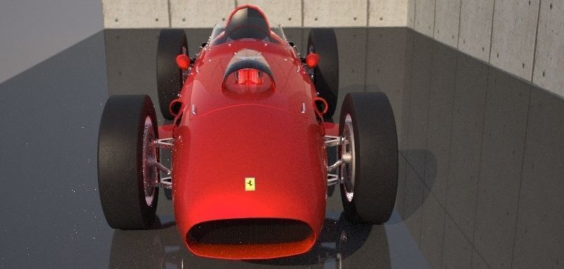 Ferrari 256 F1 1959 3D model_10
