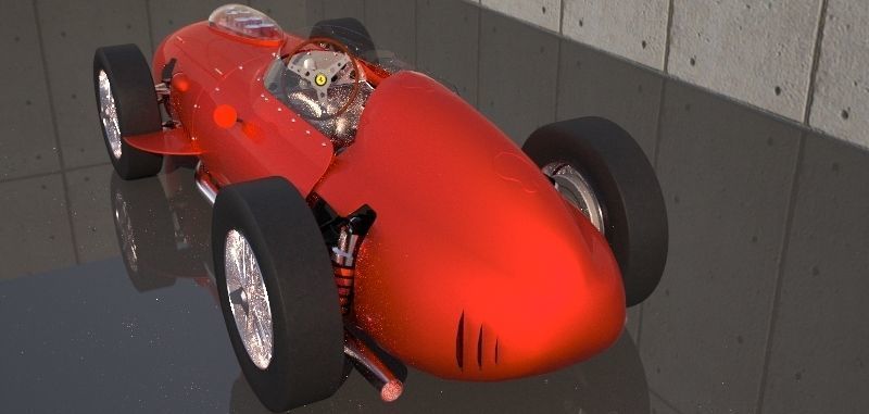 Ferrari 256 F1 1959 3D model_11