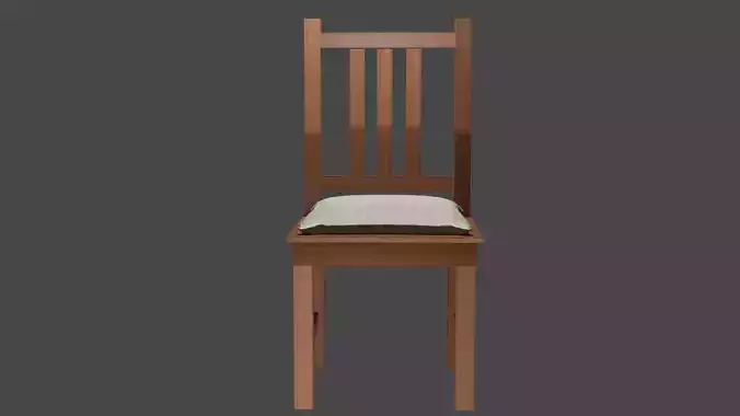 Wooden Chair with Cushion