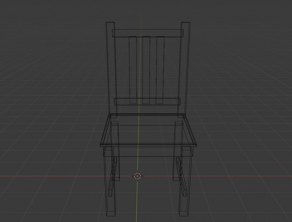 Wooden Chair with Cushion Free 3D model_3