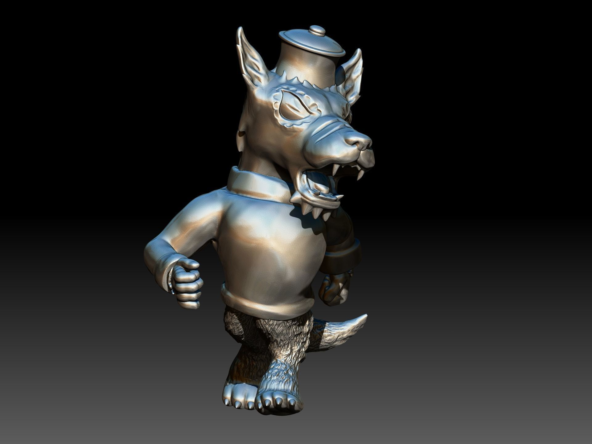 nc state university mascot 3D print model_8
