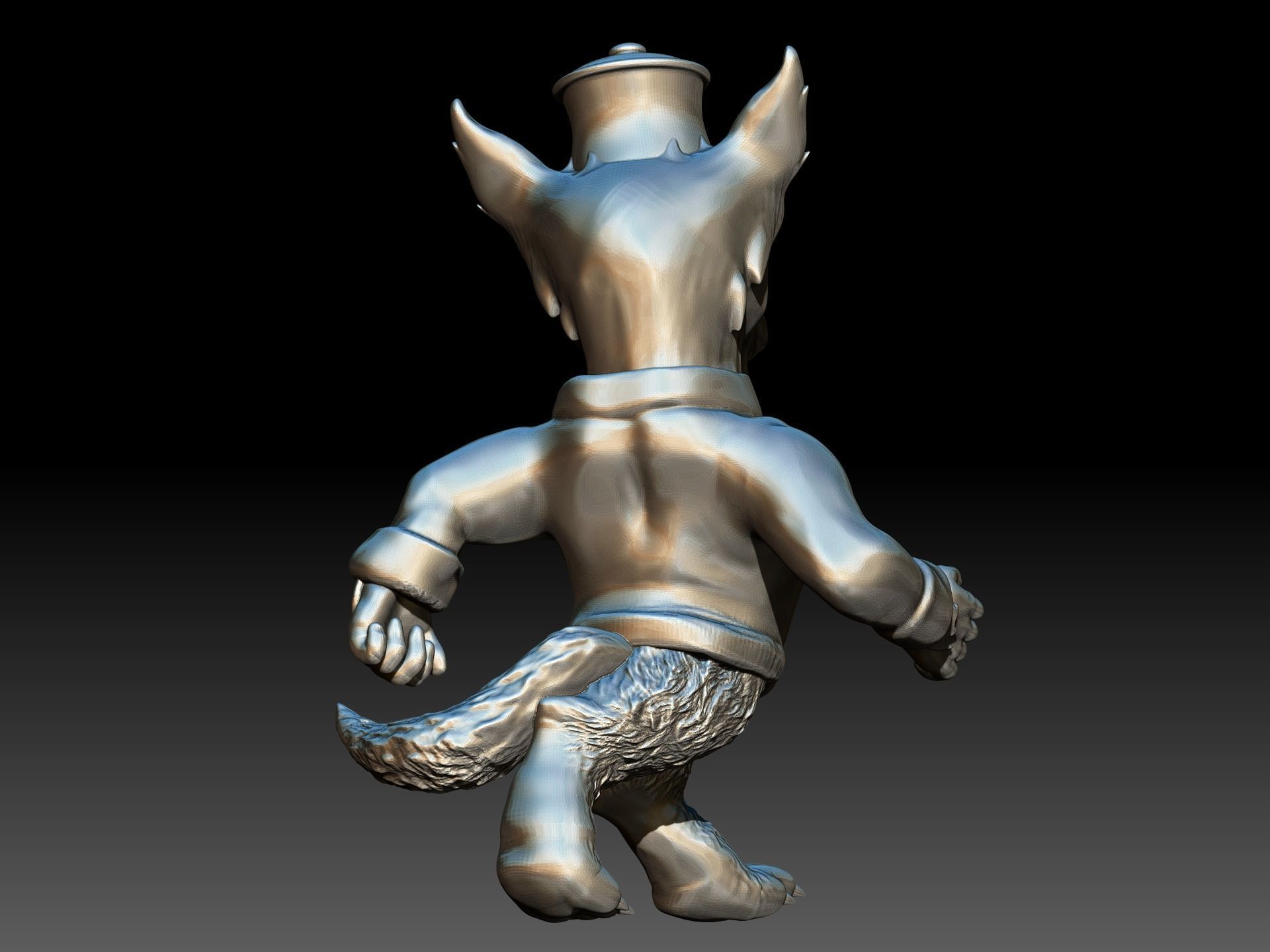 nc state university mascot 3D print model_5