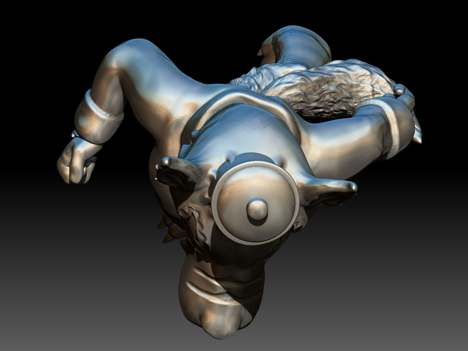 nc state university mascot 3D print model_9