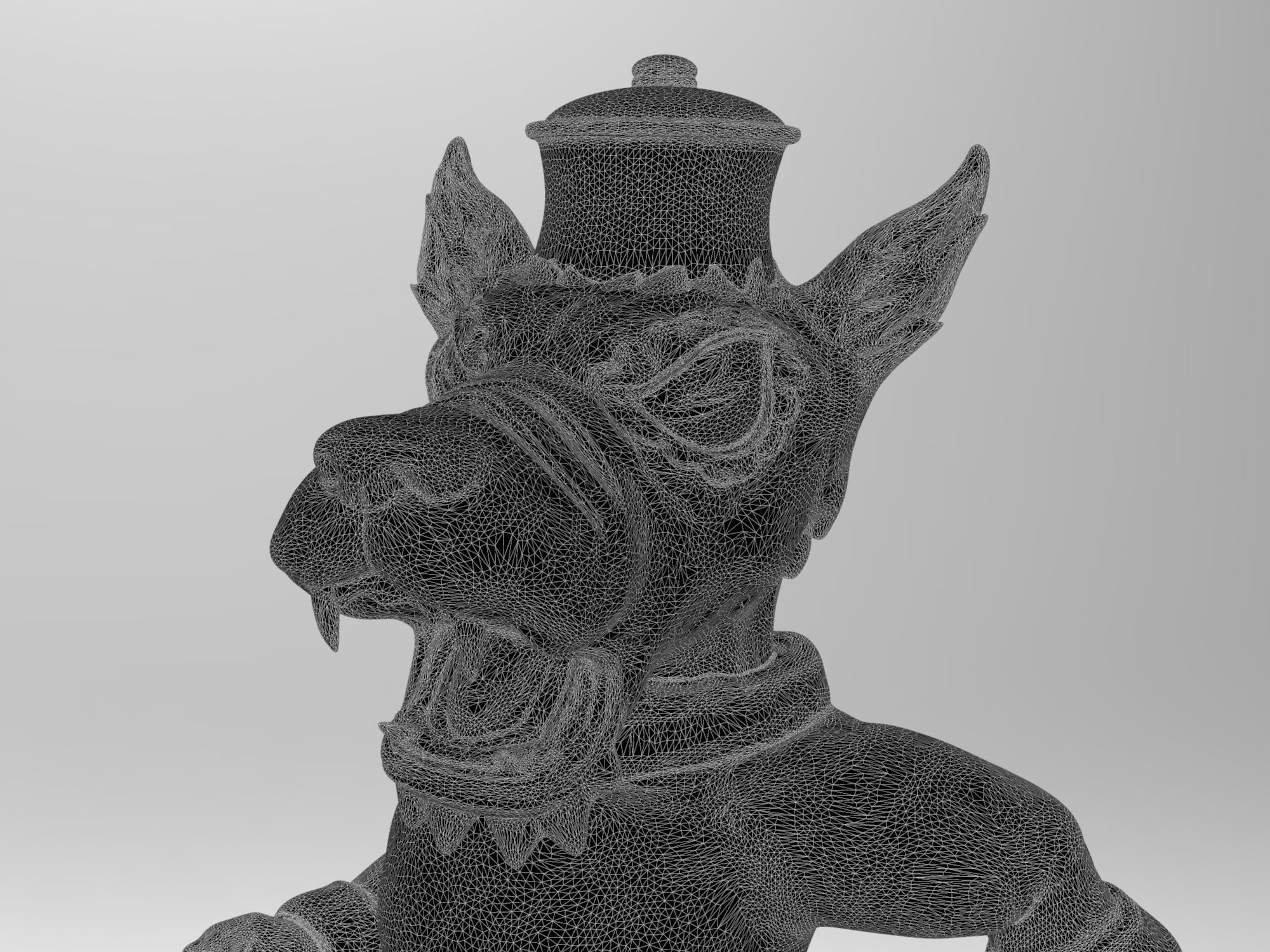 nc state university mascot 3D print model_12