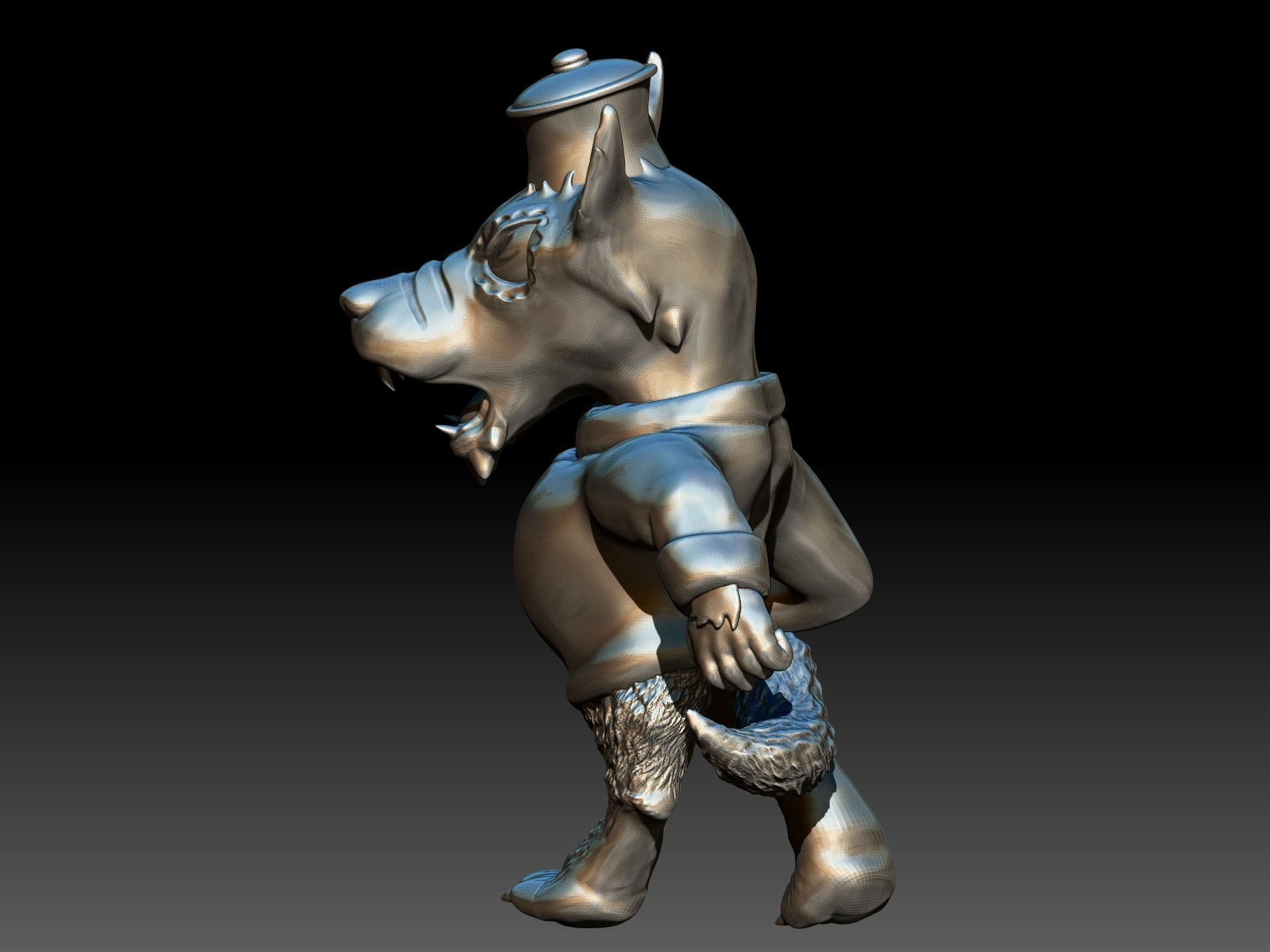 nc state university mascot 3D print model_3