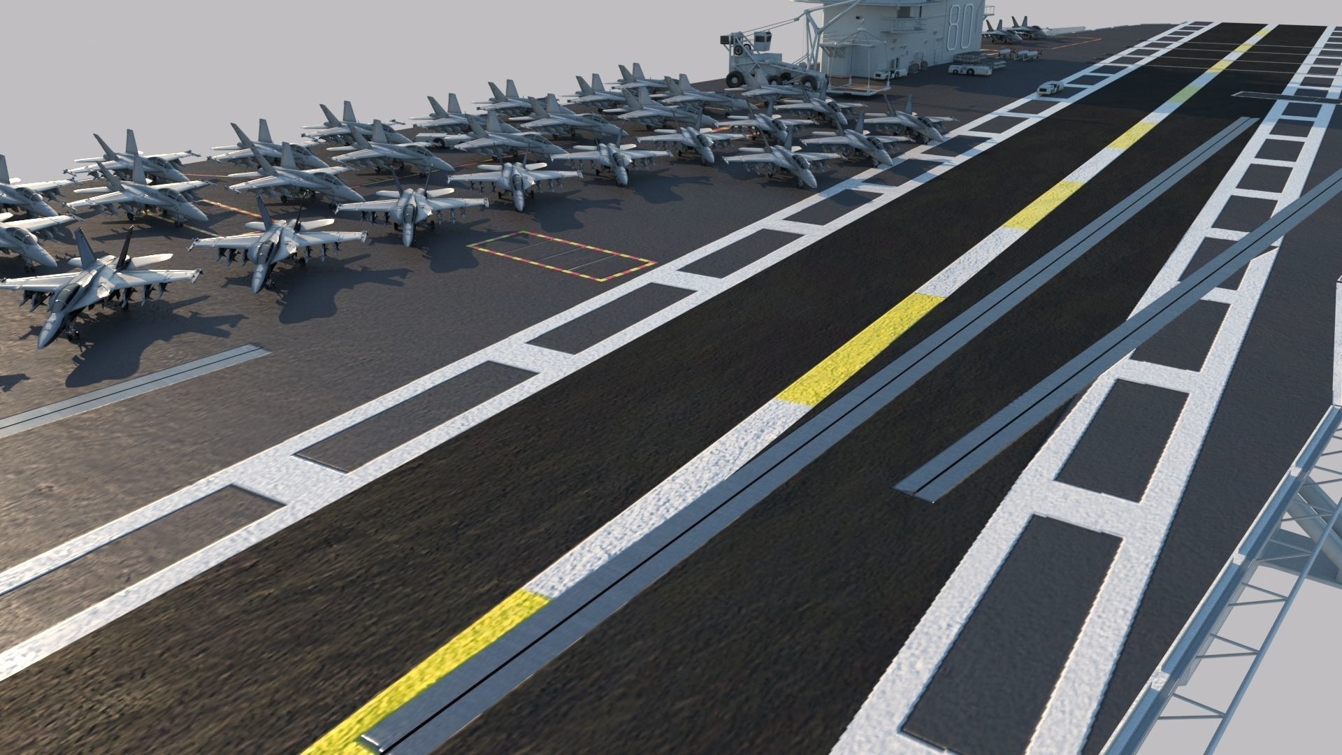 Aircraft Carrier 3D model_9