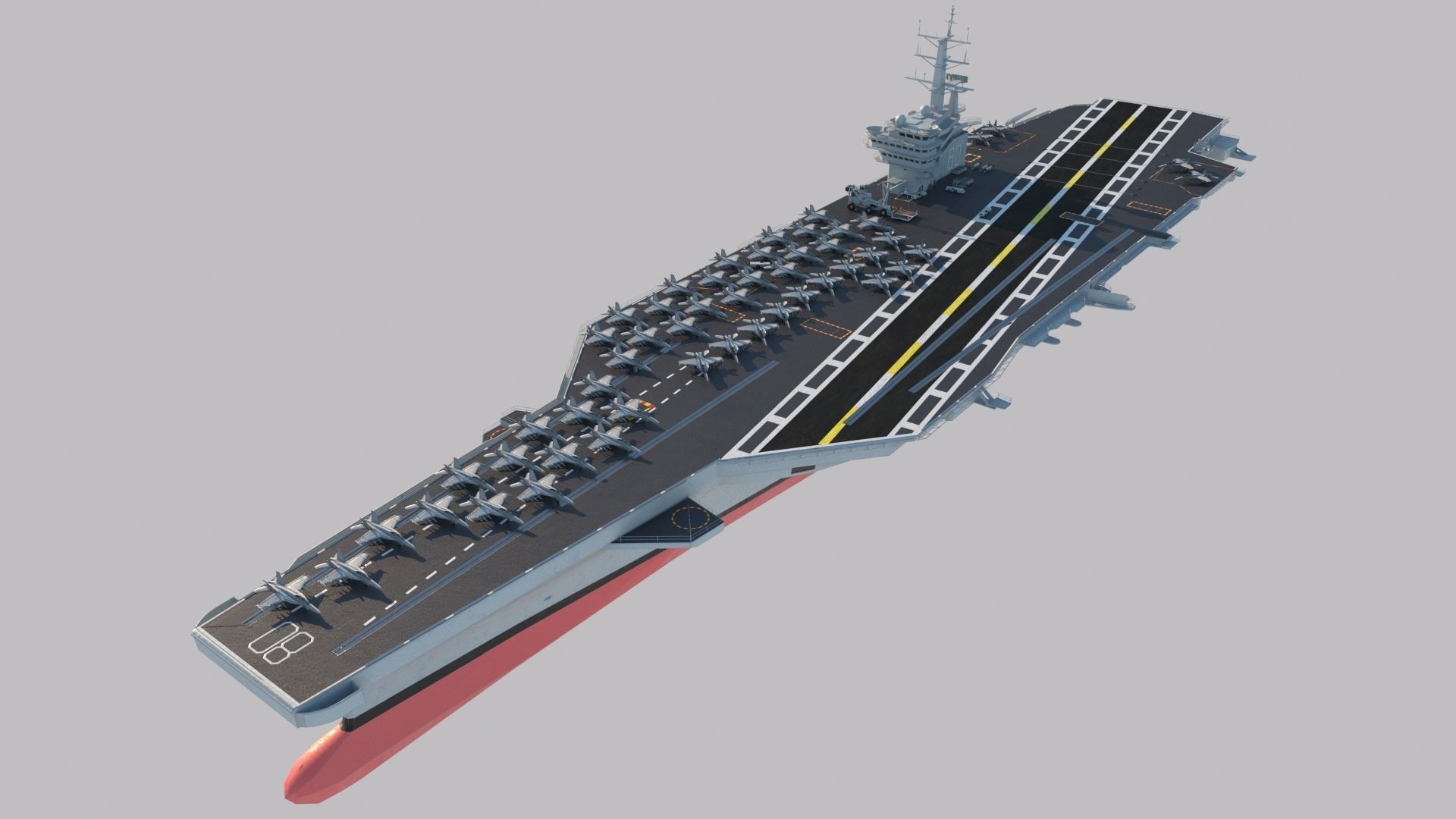 Aircraft Carrier 3D model_6