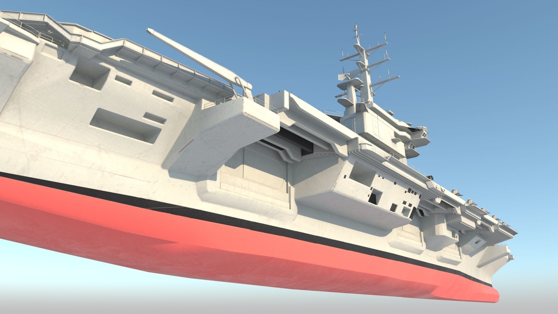 Aircraft Carrier 3D model_8