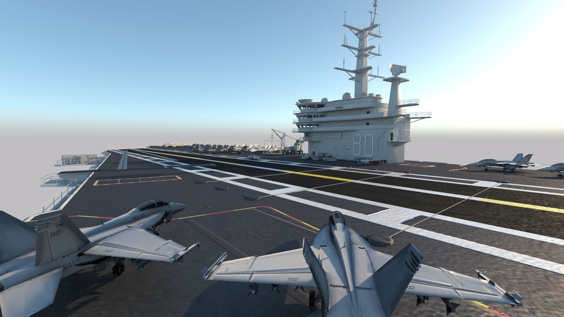Aircraft Carrier 3D model_12