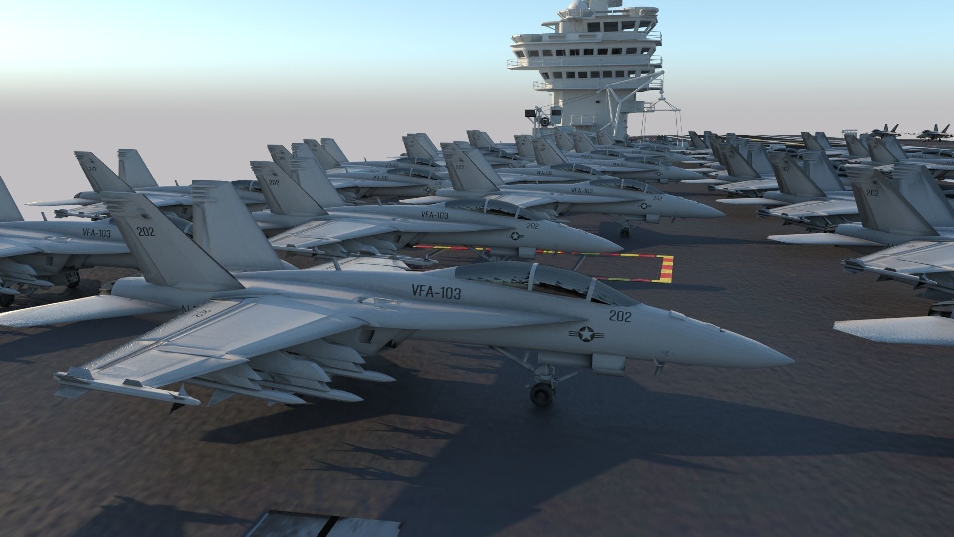 Aircraft Carrier 3D model_11