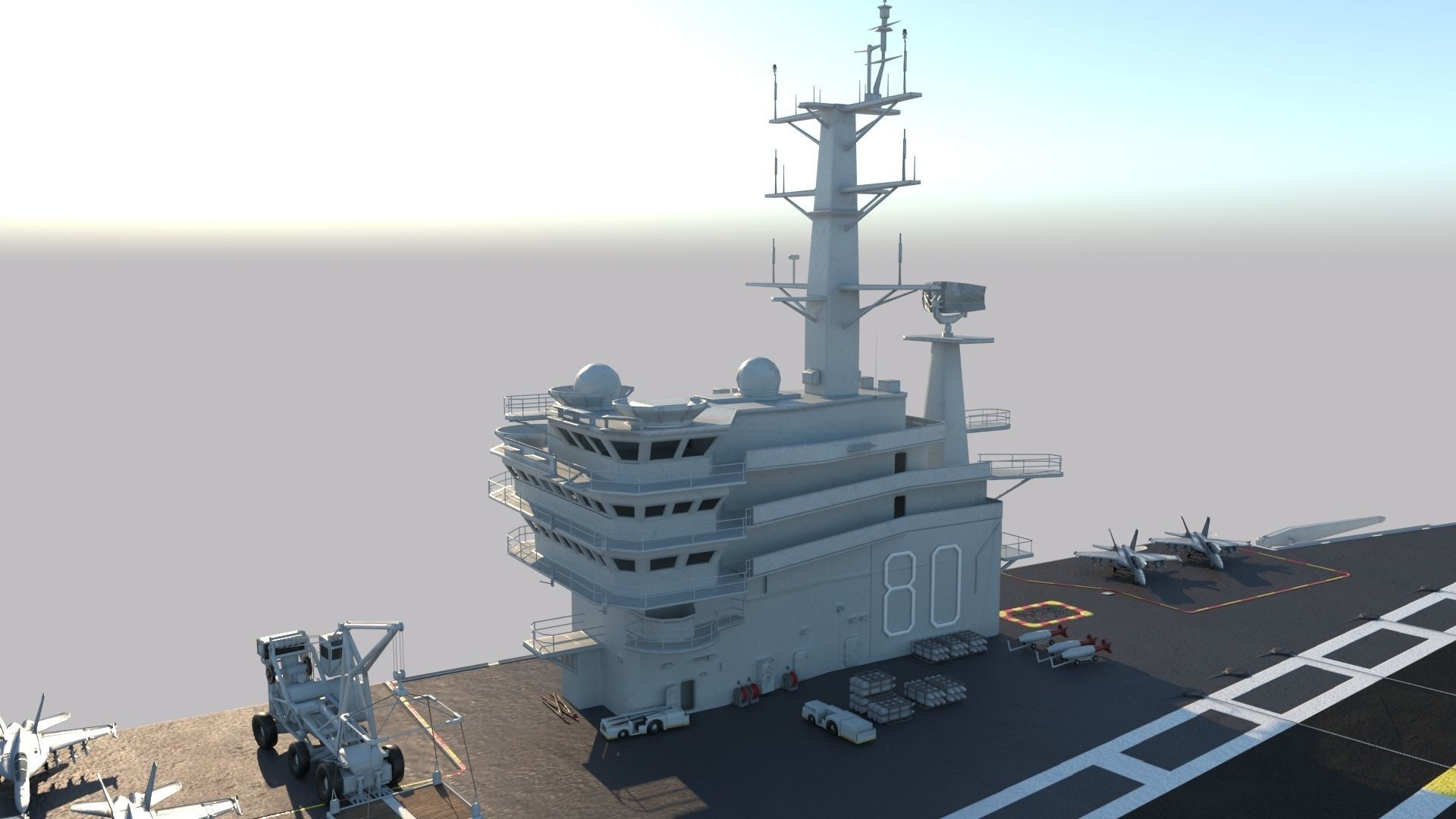 Aircraft Carrier 3D model_10