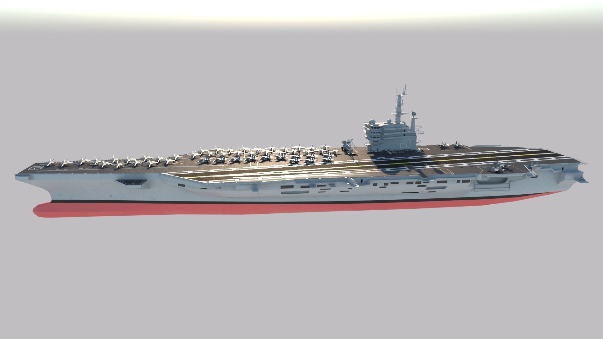 Aircraft Carrier 3D model_1