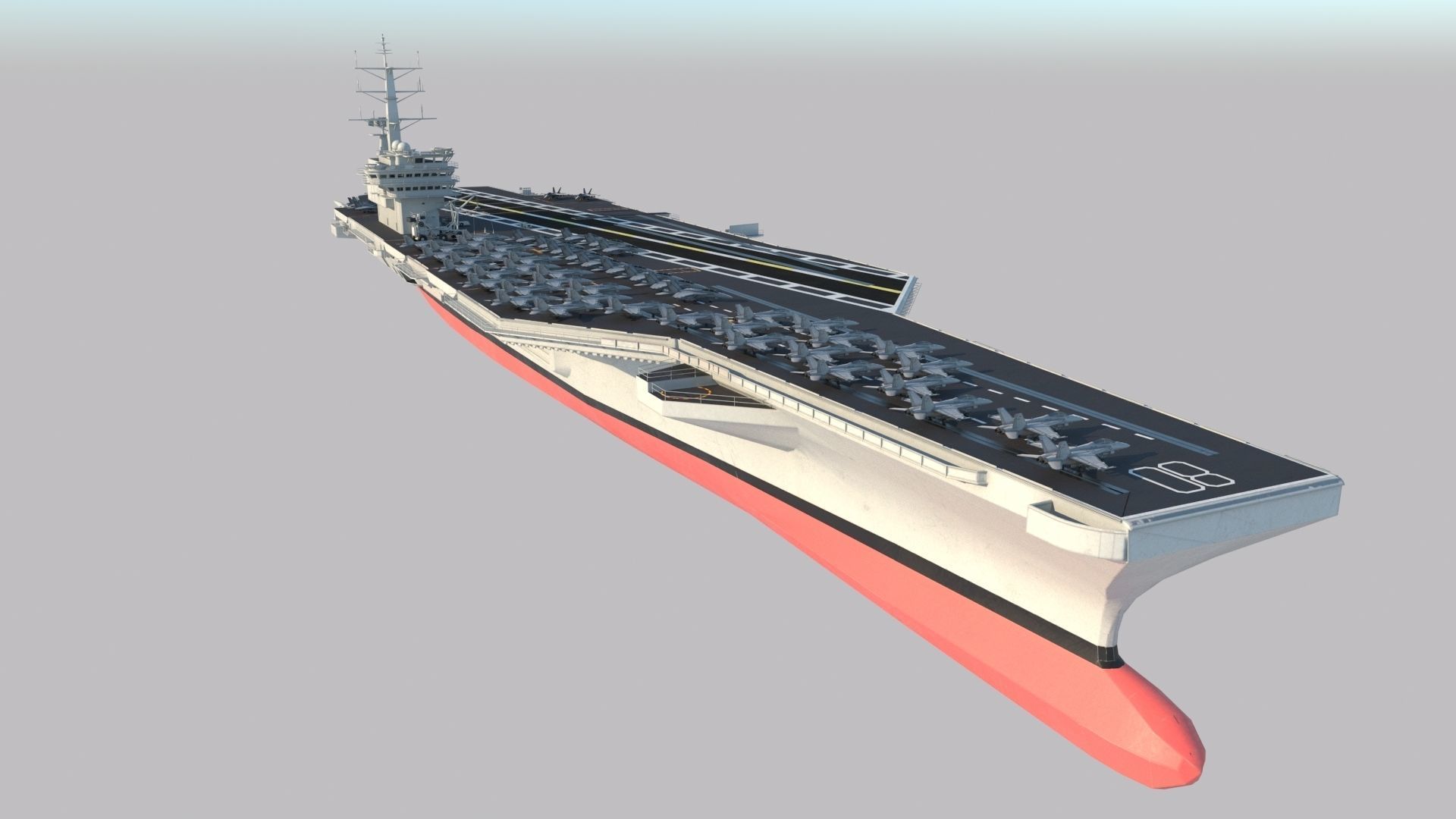 Aircraft Carrier 3D model_5