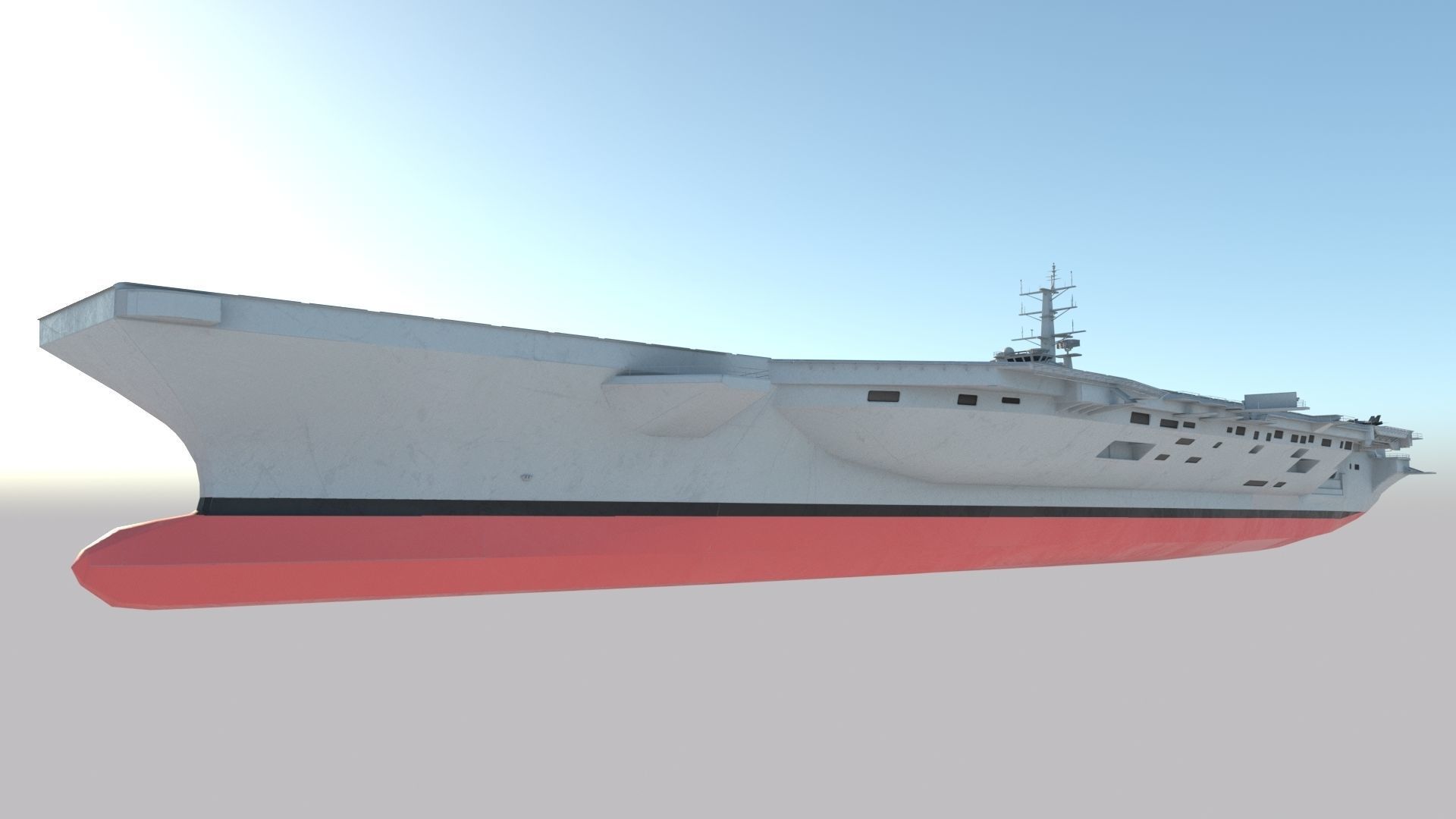 Aircraft Carrier 3D model_7