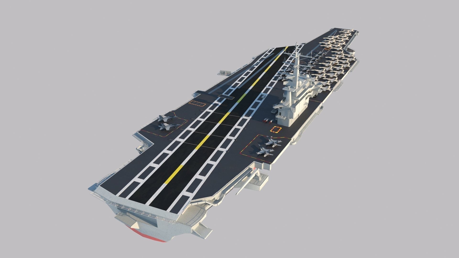 Aircraft Carrier 3D model_3