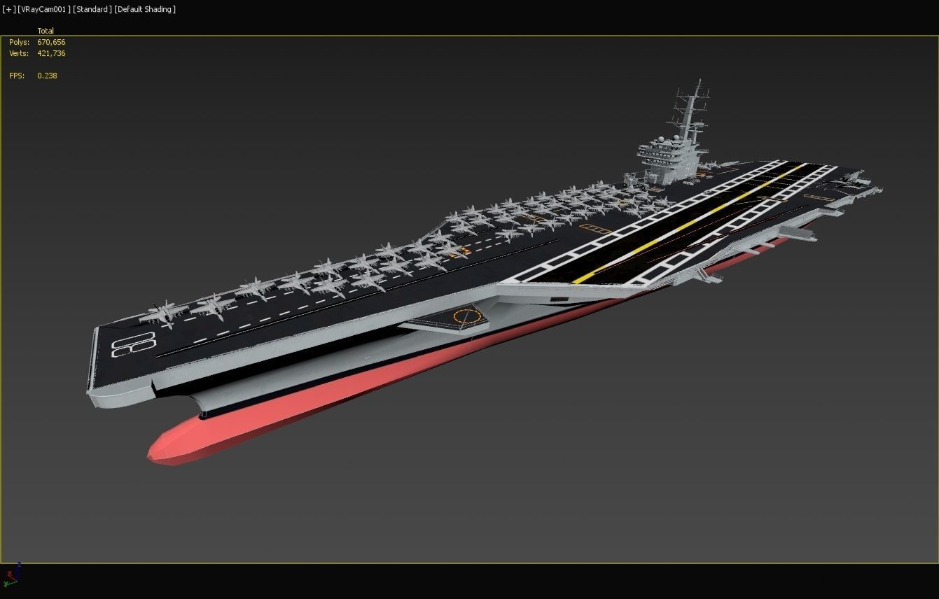 Aircraft Carrier 3D model_13