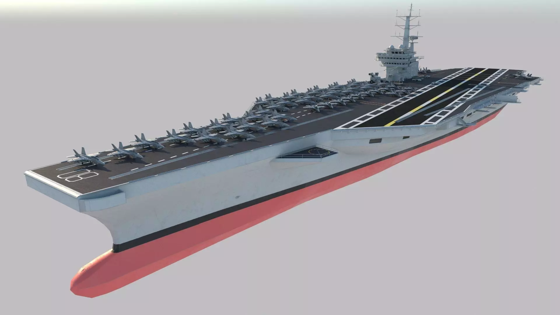 Aircraft Carrier 3D model_0