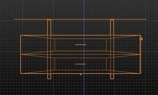 Coffee Table Low-poly 3D model_4