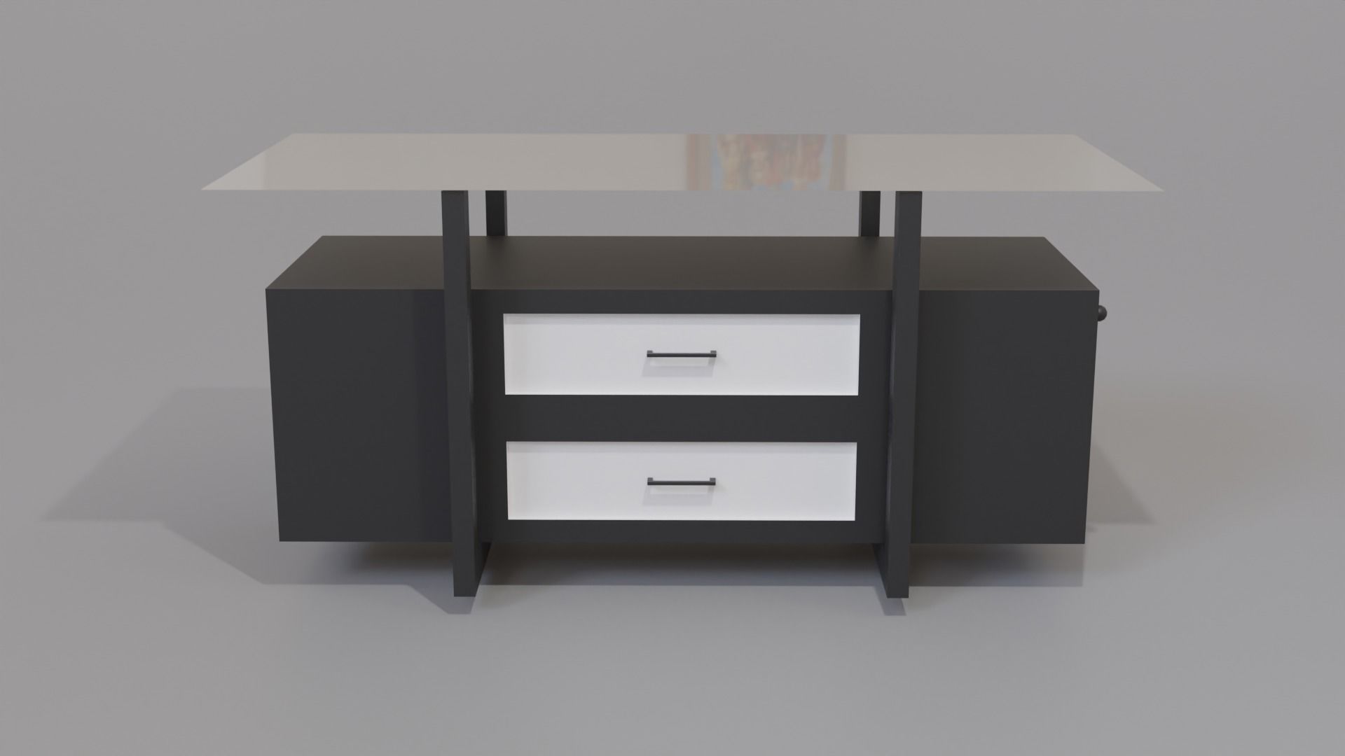 Coffee Table Low-poly 3D model_1