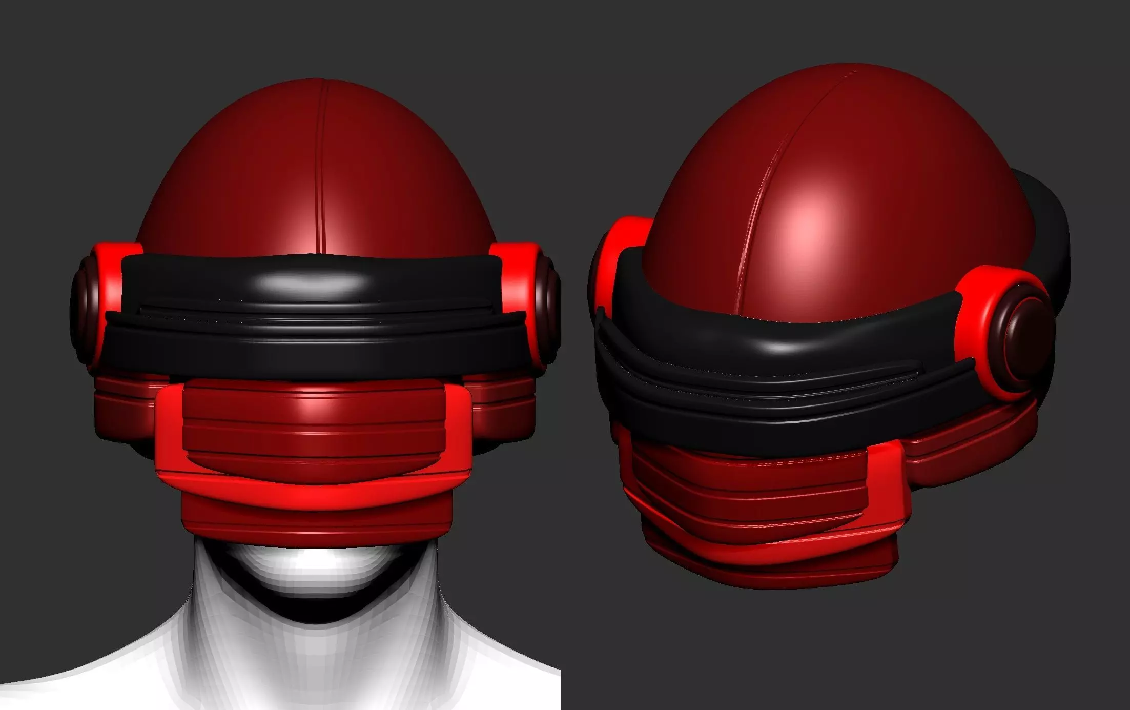 helmet high poly sculpt 3d printable ver 7 3D model 3D model_0