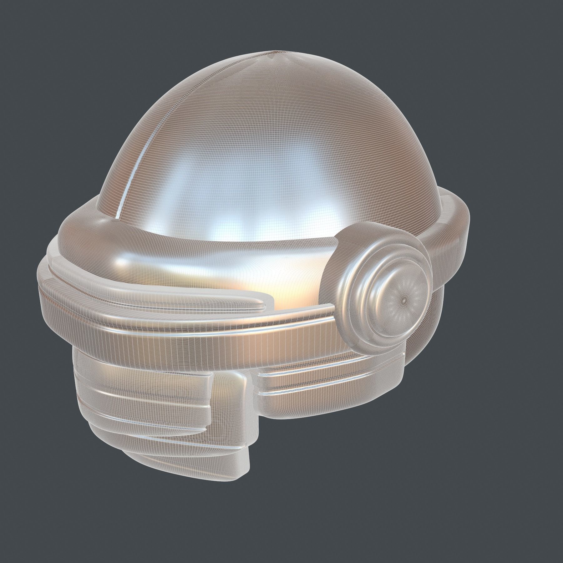 helmet high poly sculpt 3d printable ver 7 3D model 3D model_8