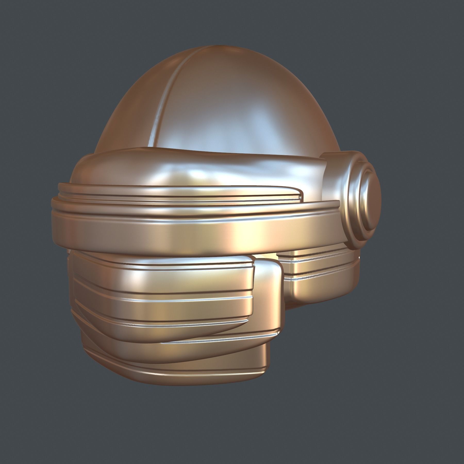 helmet high poly sculpt 3d printable ver 7 3D model 3D model_7