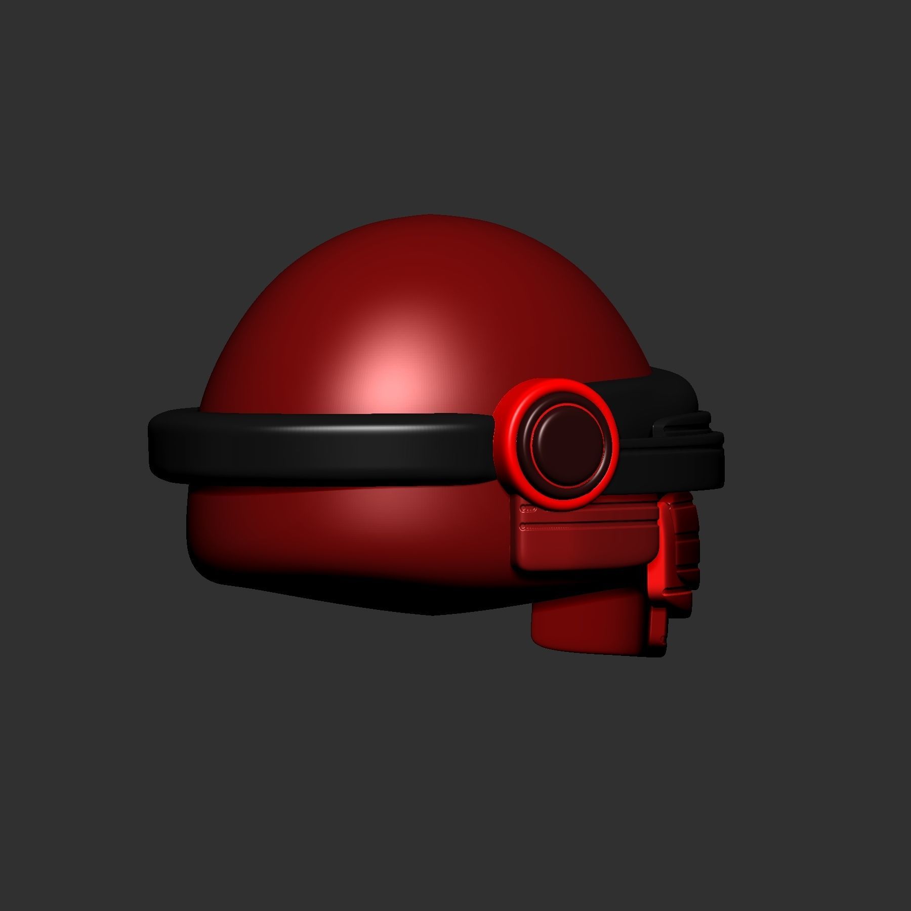 helmet high poly sculpt 3d printable ver 7 3D model 3D model_6