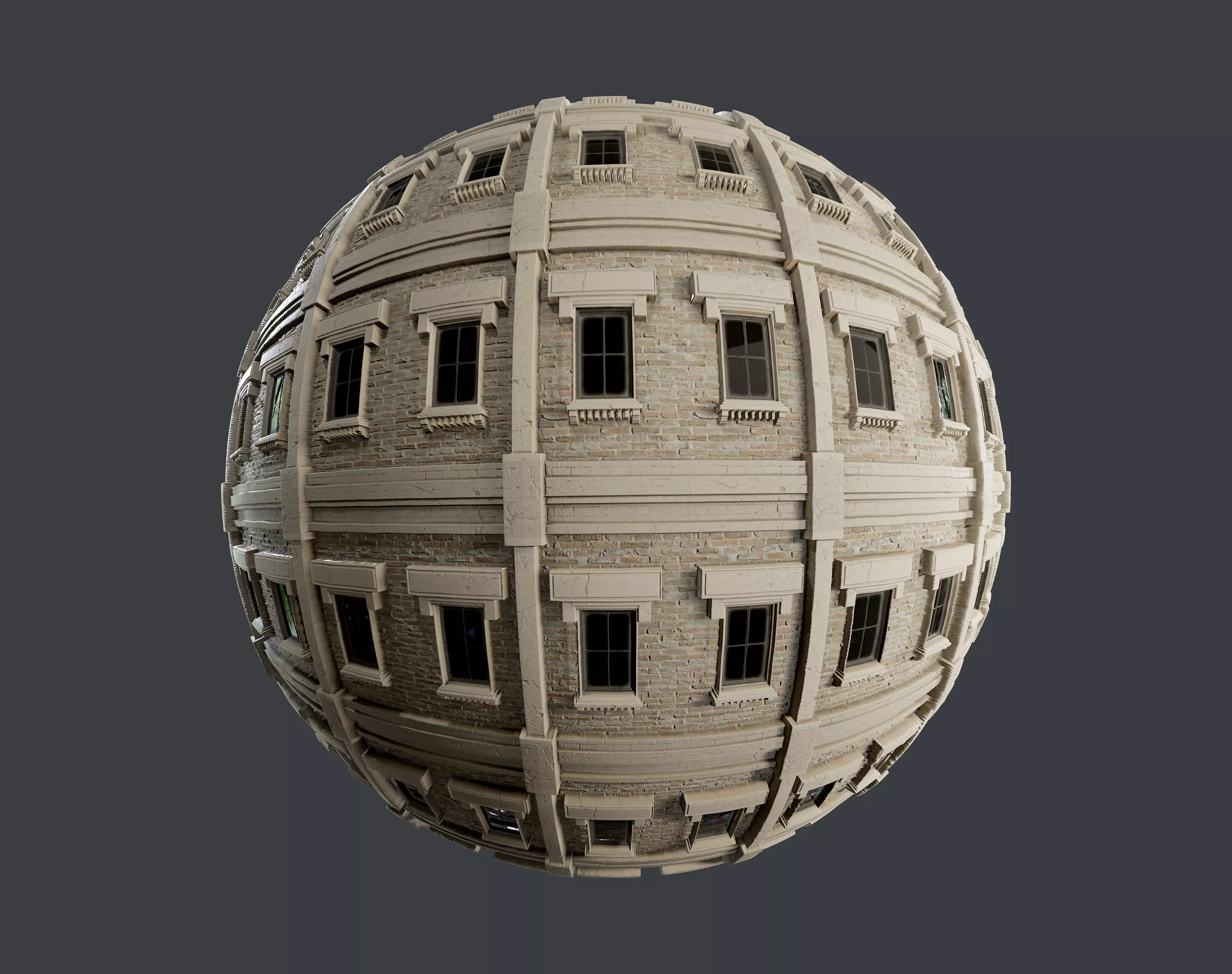 Building Facade Seamless PBR Texture 15 Texture_0