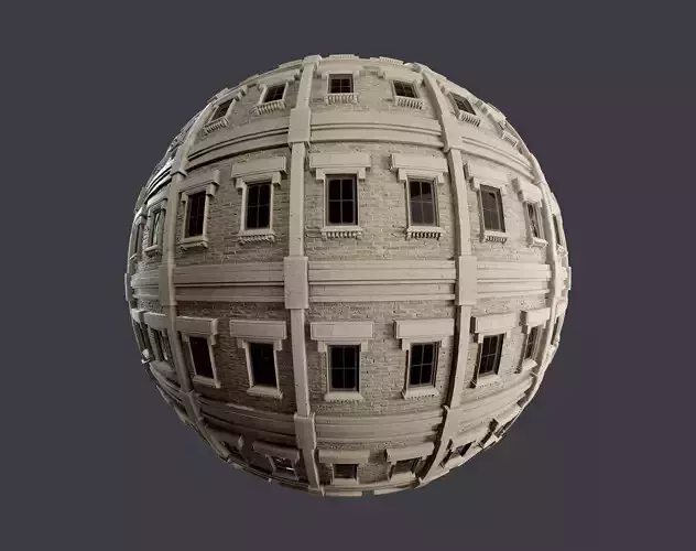 Building Facade Seamless PBR Texture 15