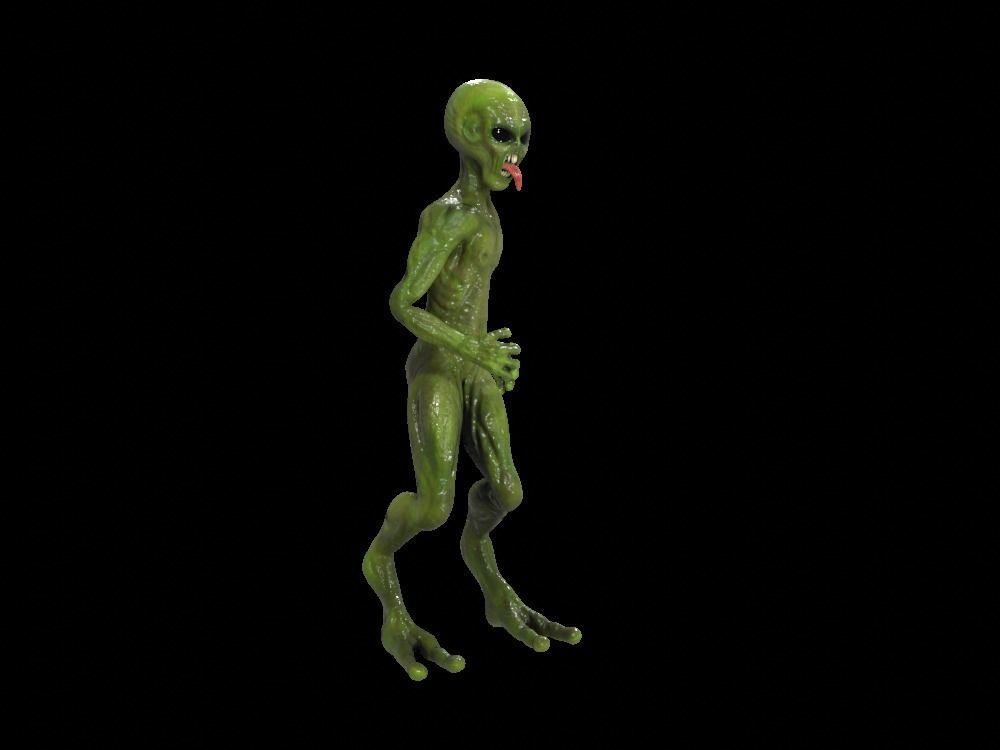 Alien Low-Poly 3D model animated Blender Low-poly 3D model_38