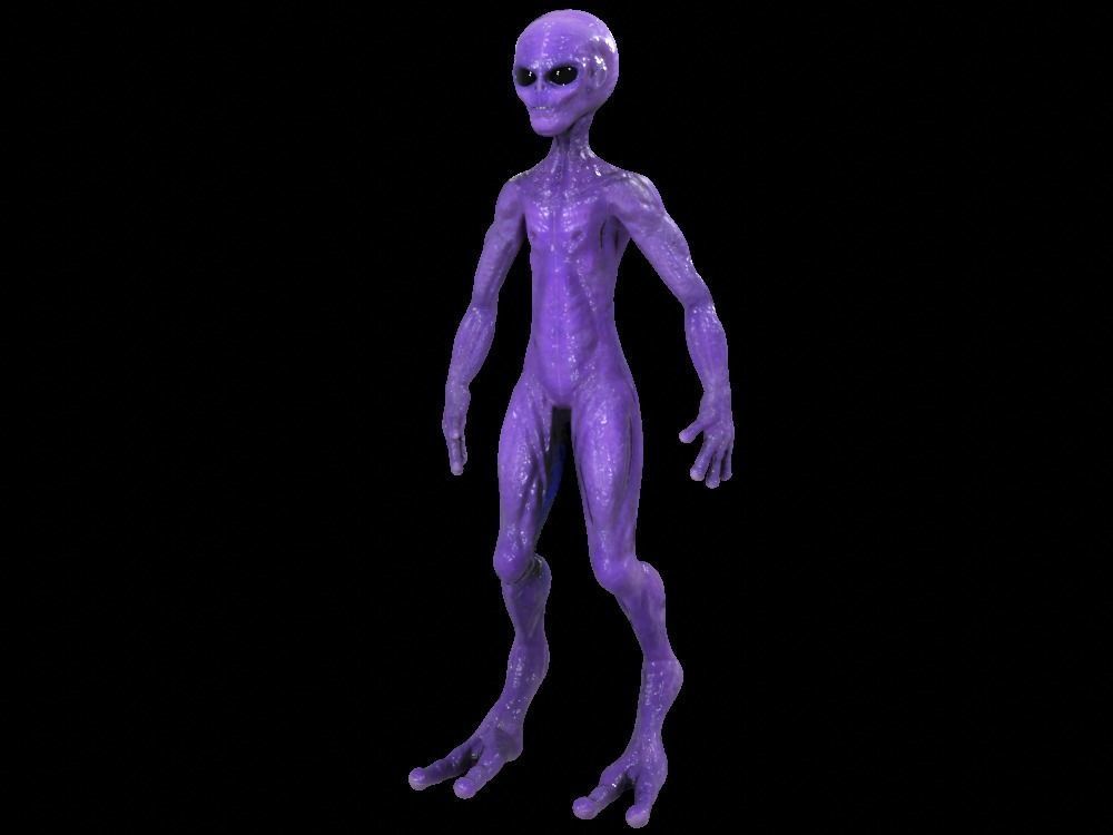 Alien Low-Poly 3D model animated Blender Low-poly 3D model_17