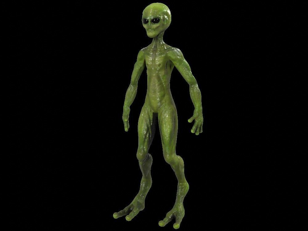 Alien Low-Poly 3D model animated Blender Low-poly 3D model_16
