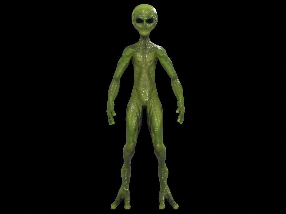 Alien Low-Poly 3D model animated Blender Low-poly 3D model_2