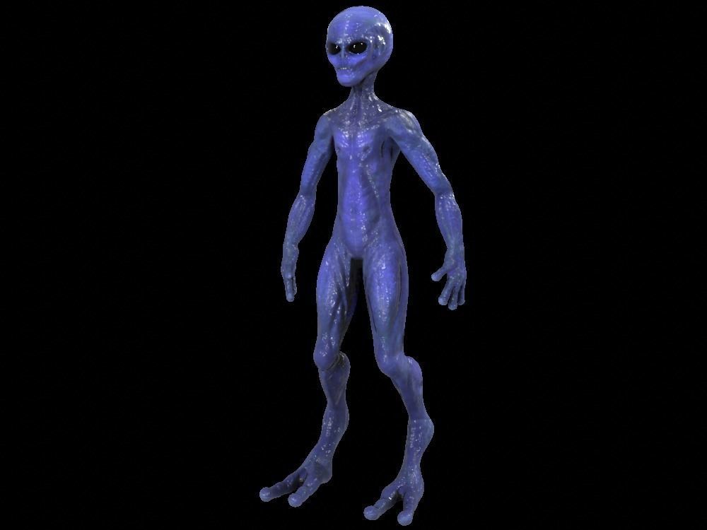 Alien Low-Poly 3D model animated Blender Low-poly 3D model_15