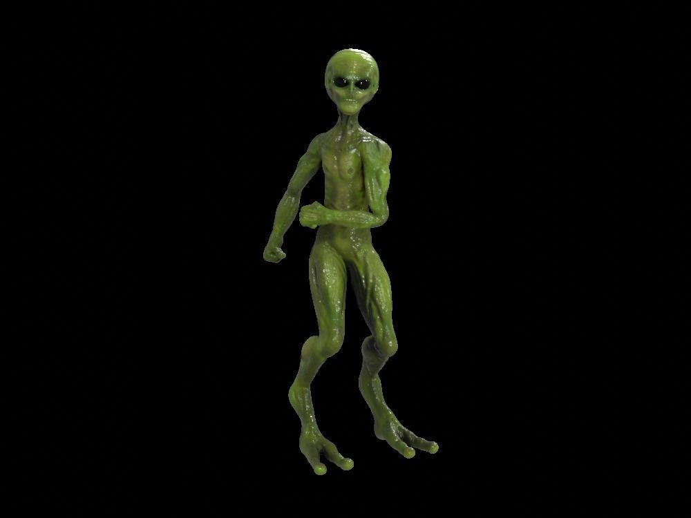 Alien Low-Poly 3D model animated Blender Low-poly 3D model_36