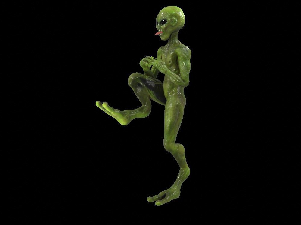 Alien Low-Poly 3D model animated Blender Low-poly 3D model_12
