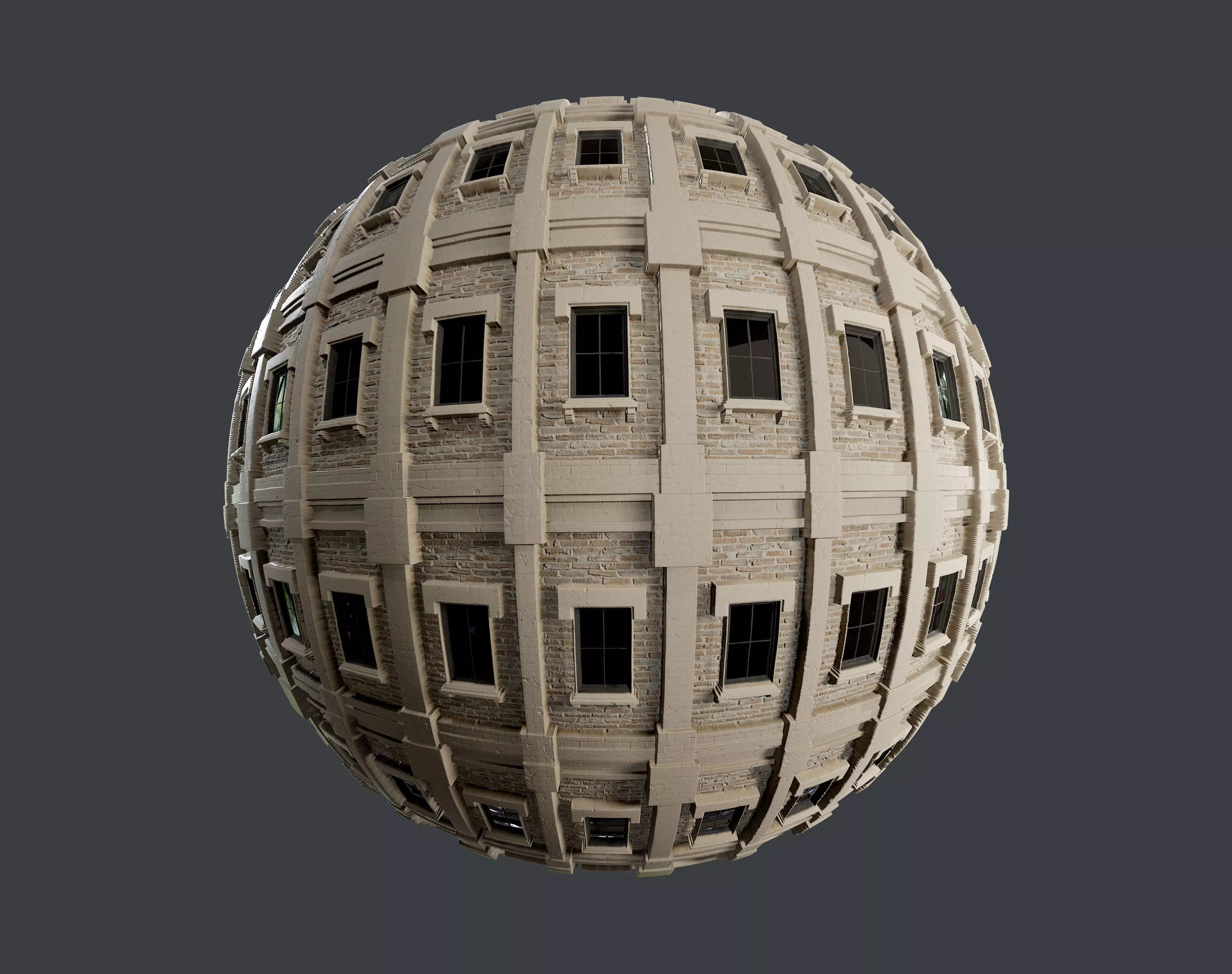 Building Facade Seamless PBR Texture 16 Texture_0