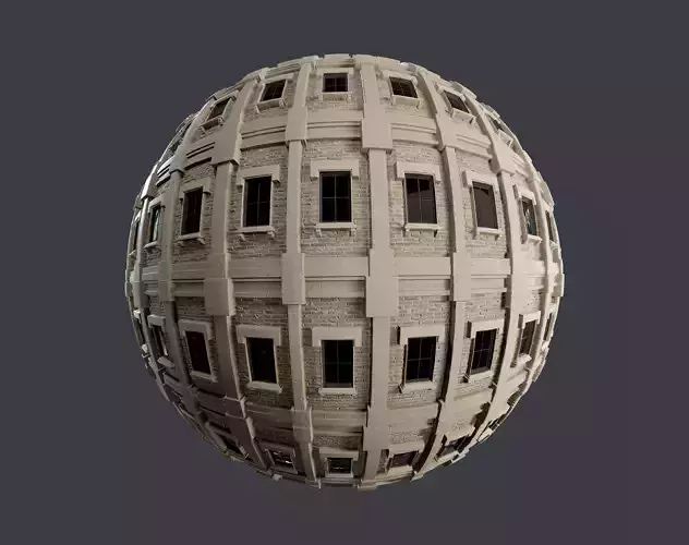 Building Facade Seamless PBR Texture 16