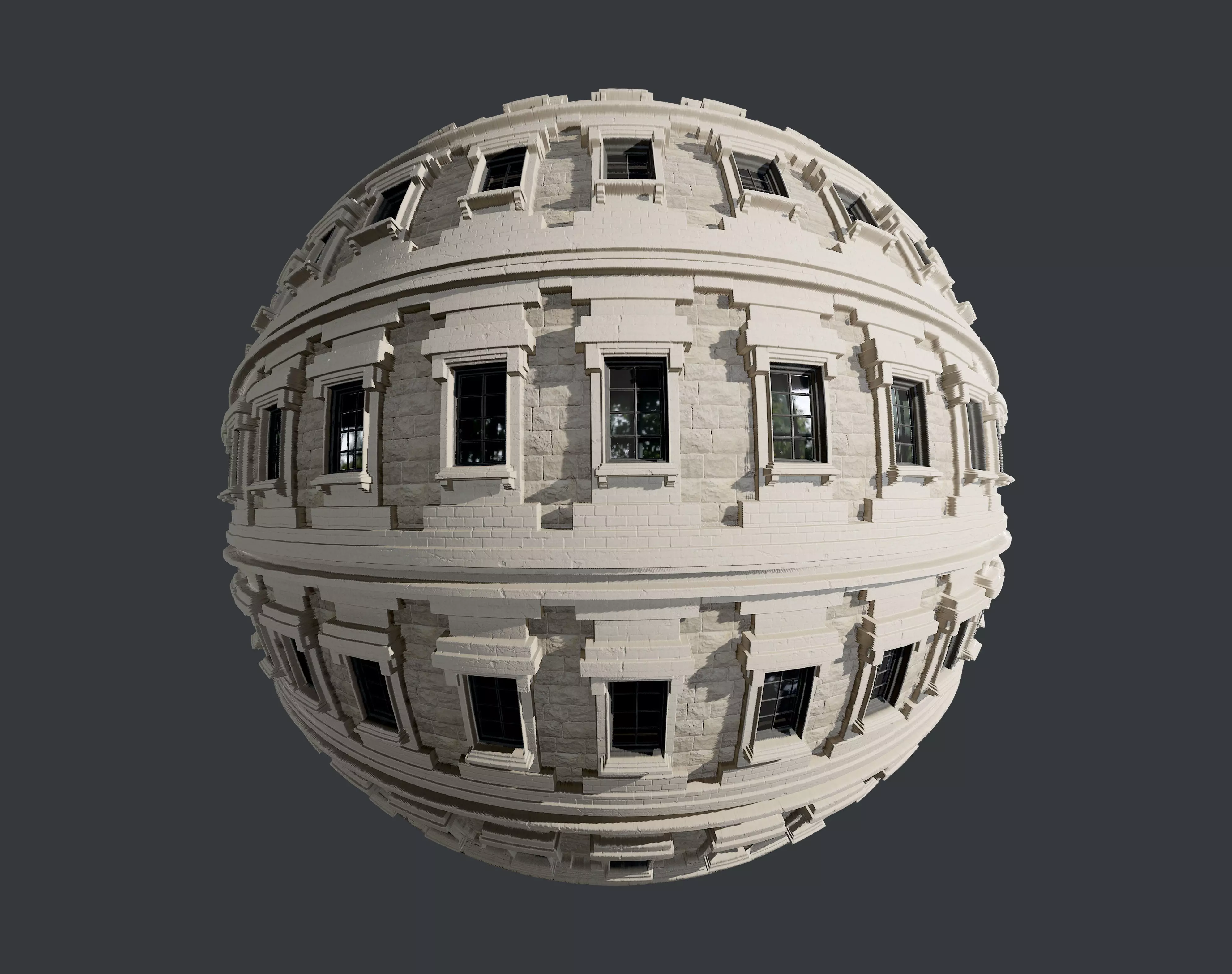 Building Facade Seamless PBR Texture 18 Texture_0