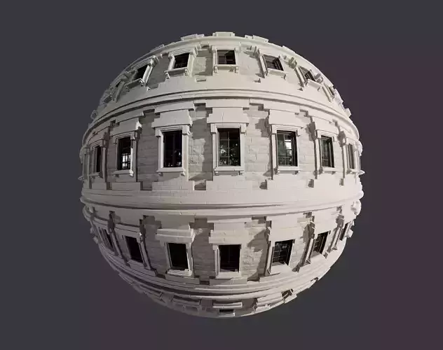 Building Facade Seamless PBR Texture 18