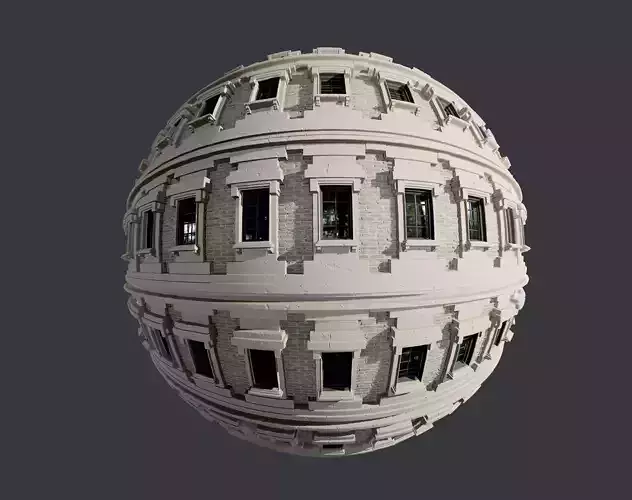 Building Facade Seamless PBR Texture 19