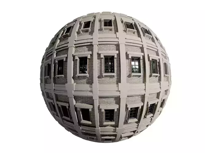 Building Facade Seamless PBR Texture 24