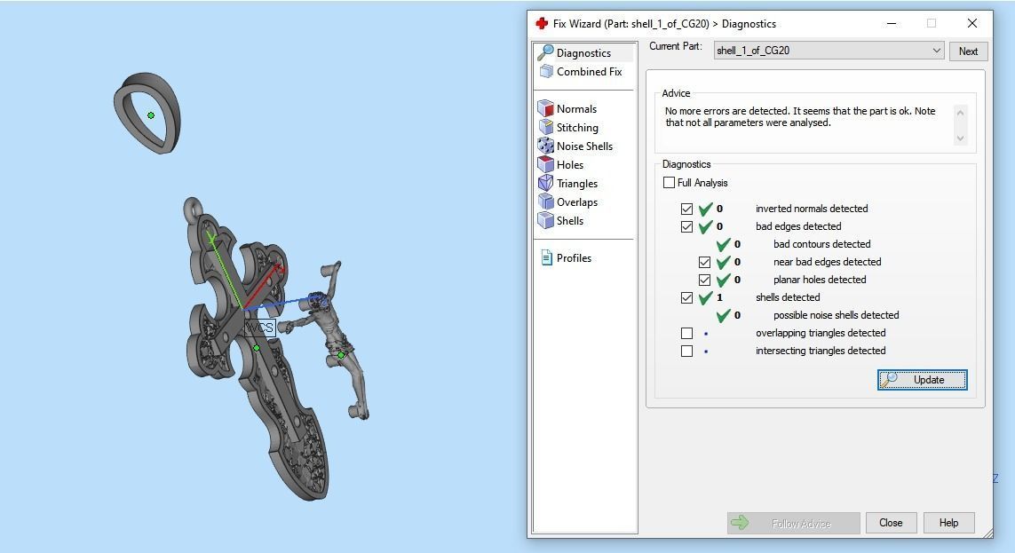 Cross ornament 3D print model_15