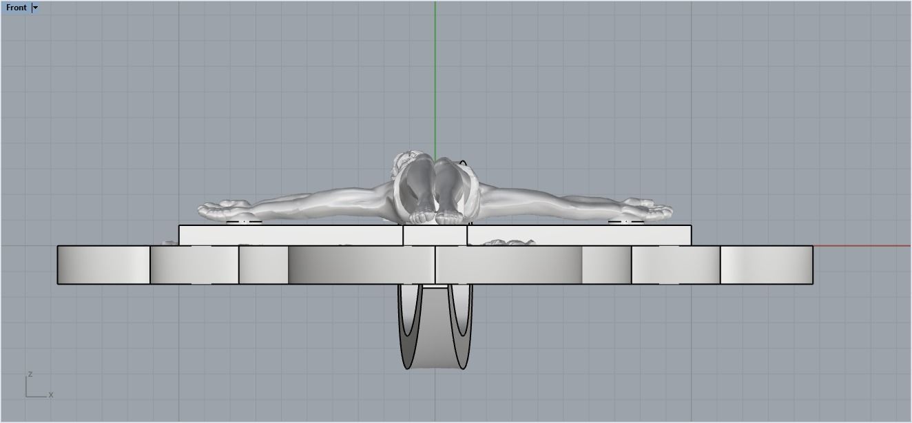 Cross ornament 3D print model_18