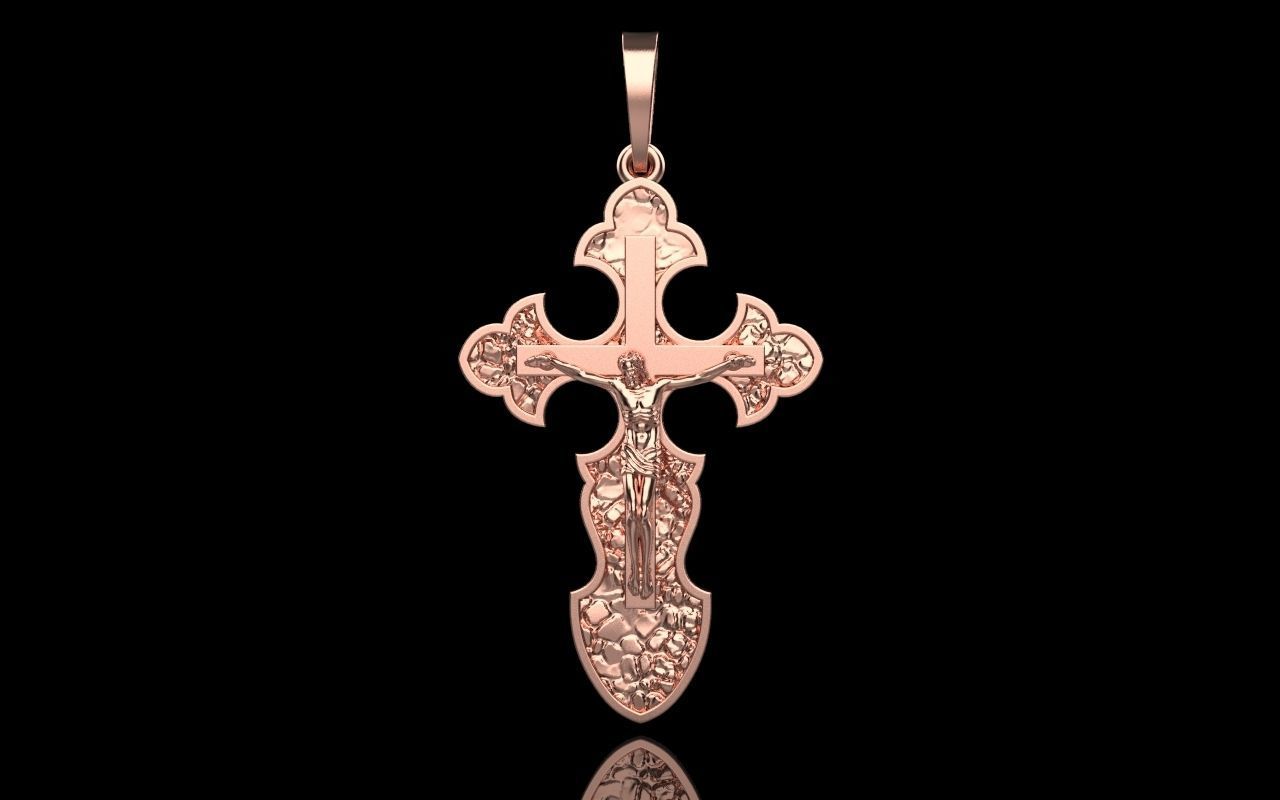 Cross ornament 3D print model_5