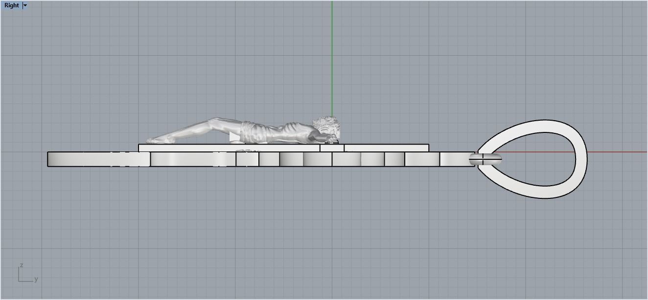 Cross ornament 3D print model_16