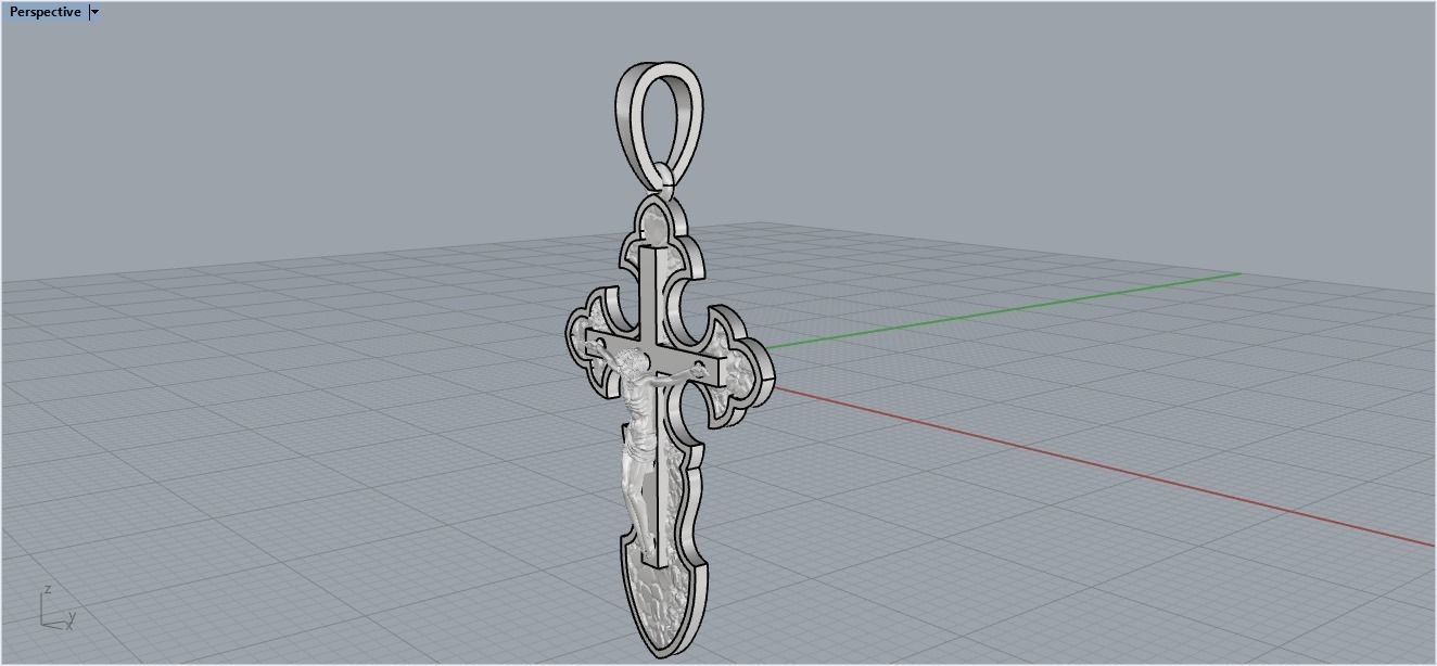 Cross ornament 3D print model_21