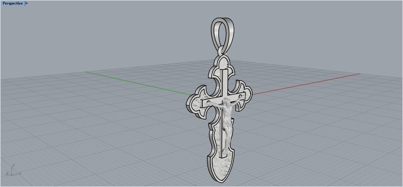 Cross ornament 3D print model_20
